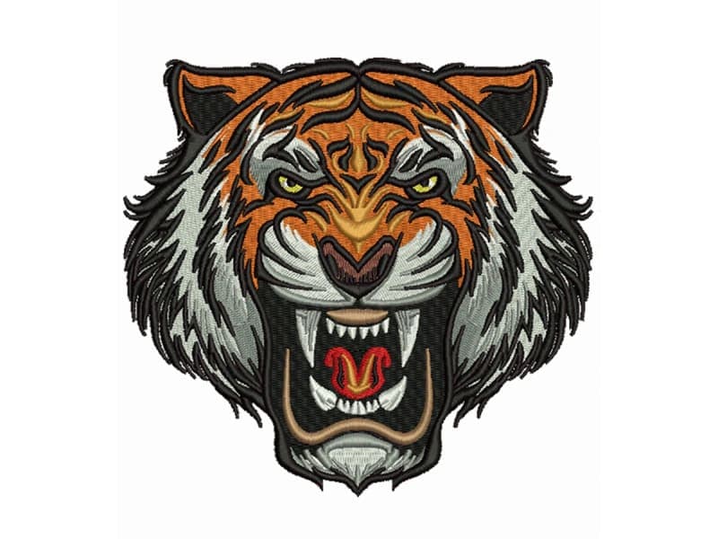 Digitized embroidery file with stitch paths